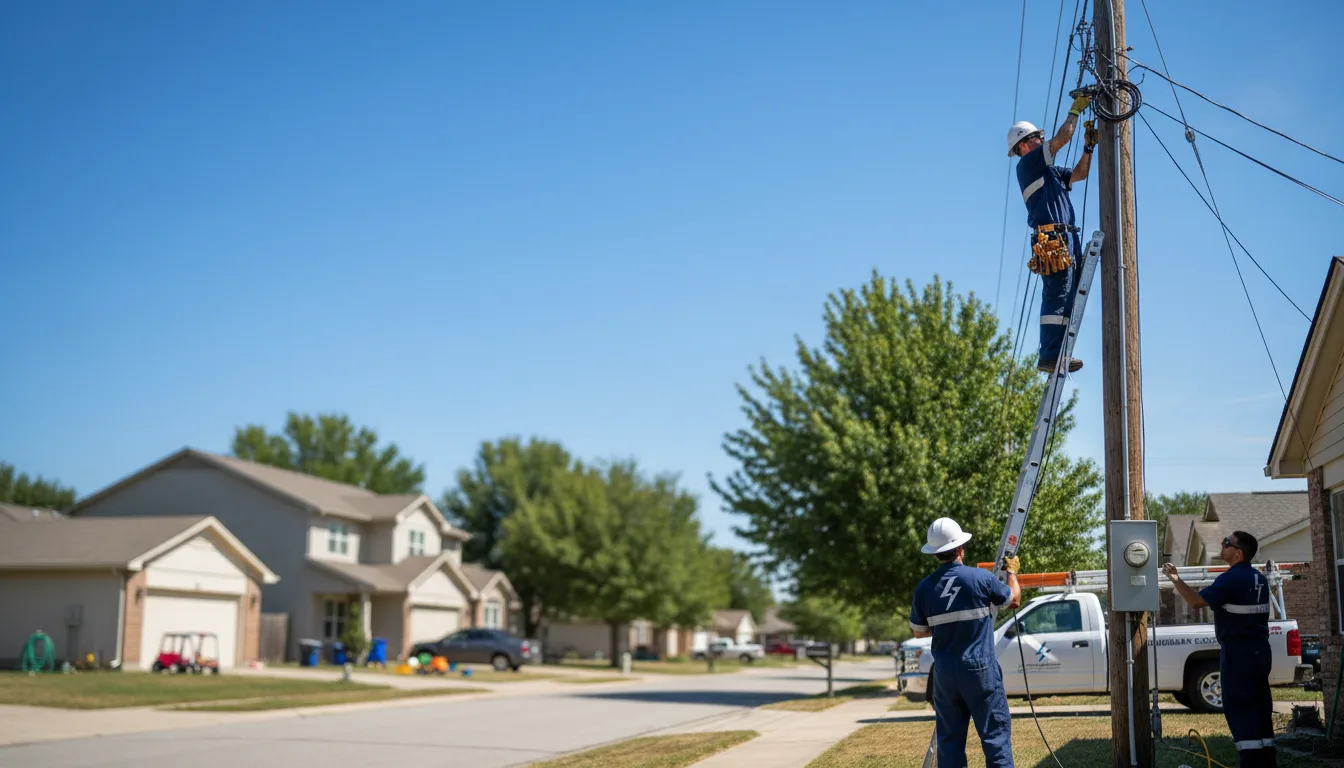 Residential electrician providing installation services in Winthrop, IA